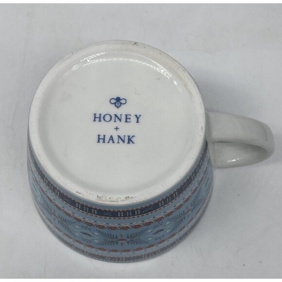 Omni Hotels & Resorts Set 2 Honey & Hank Coffee Tea Mugs Cups Fair Isle Pattern - Picture 7 of 10